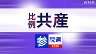 参議院選挙 共産党 比例代表の名簿登載者は