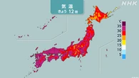 九州で危険な暑さ予想 熱中症対策の徹底を