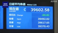 株価 小幅な値動き アメリカの金融政策の先行きが不透明として