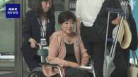 小池都知事 神宮球場始球式の骨折から約2週間ぶりに登庁し公務