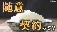 備蓄米「随意契約」とは? 「競争入札」との違いは?