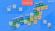 きょう各地で気温上昇 関東甲信では真夏日予想も 熱中症に注意