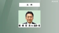 参議院選挙 比例代表 国民 礒崎哲史氏 当選確実