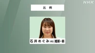 参議院選挙 比例代表 維新 石井めぐみ氏 当選確実
