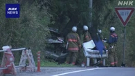 栃木 那須町 乗用車が衝突事故後に炎上か 焼け跡から2人の遺体