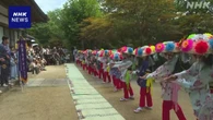 女の子たちが親族供養で舞い踊る伝統の念仏踊り 福島 玉川村