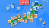 各地で真夏日の見込み 熱中症に注意を 最高気温35度の予想も