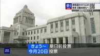 参院選 各党の活動が本格化 きょうから期日前投票も開始