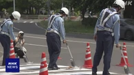 北海道警察本部 横断歩道をスプレーで応急補修 試験的に開始