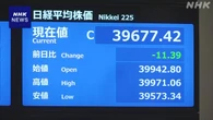 株価 小幅な値動き