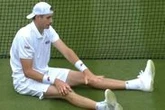 John Isner becomes latest victim on Wimbledon courts with nasty slip on tricky surface