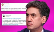 Ed Miliband skewered for 'nonsense' claim gas crisis was 'made in Downing Street'