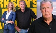 Jeremy Clarkson and girlfriend Lisa Hogan pack on the PDA after his farm show launch