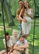 Stacey Solomon displays her growing baby bump as she shares rare full family snap