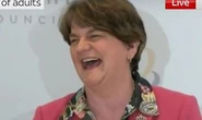 Moment Arlene Foster bursts into song at press conference 'I'll be on Masked Singer!'
