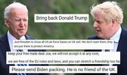 'No friend of the UK!' Boris urged to 'send Biden packing' over Brexit meddling