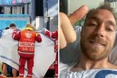 Christian Eriksen posts on social media for first time since Euro 2020 collapse