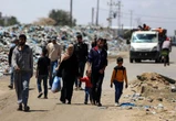 Guerre dans la bande de Gaza : "des milliers" de personnes quittent l'est de Rafah, en vue d'une offensive israélienne, selon le Croissant-Rouge palestinien
