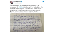 Hérault : la synagogue de Béziers menacée d'attentat, le maire d'assassinat