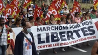 Congrès du Rassemblement national : entre 650 et 3 000 personnes manifestent contre l'extrême droite à Perpignan