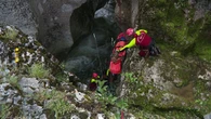 Les pompiers de l'Ain s'entraînent pour intervenir rapidement sur les accidents de canyoning