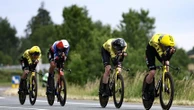 Tour Auvergne-Rhône-Alpes : la Visma-Lease a Bike remporte le contre-la-montre par équipes de la 3e étape, Alex Baudin reste en jaune
