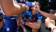 Après un violent choc contre une voiture, le Colombien Einer Rubio contraint à l'abandon sur le Tour de France 2026