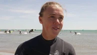 Défi Wind : la championne du monde Justine Lemeteyer présente au rassemblement de planche à voile