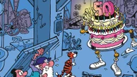 Léonard fête ses 50 ans de B.D. avec un nouvel album de et une exposition vente à Paris