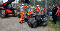 Auto überschlägt sich: Heftiger Unfall überschattet Formel-1-Qualifying