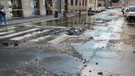 Si rompe un tubo dell’acqua, si allagano le strade in zona Porta Romana: chiuse al traffico via Spartaco e via Morosini