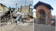 Esce di strada per un colpo di sonno e distrugge la cappella: in salvo il quadro della Madonna