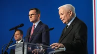 W PiS jak w dobrym westernie. Kaczyński z Morawieckim w samo południe