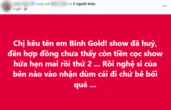 Bình Gold bị tag tên vào 1 bê bối huỷ show, lập tức phản pháo cực gắt