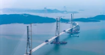 Phát hiện Trung Quốc cắm 3 khối trụ bê tông cốt thép cực khủng, cao bằng tòa nhà 80 tầng giữa biển, sắp hoàn thành siêu công trình xác lập kỷ lục thế giới