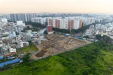 Toàn cảnh ngôi trường tiểu học đang được xây dựng trên nền nghĩa trang lớn nhất TP.HCM