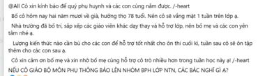 Đăng tin nhắn của cô giáo lên MXH, 1 phụ huynh khiến chính phụ huynh khác trong lớp bức xúc: Suy diễn đáng sợ thế!