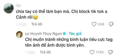 Thuý Ngân đã block Võ Cảnh: Căng thẳng đến mức này sao?