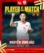 Đình Bắc được chấm điểm 10 tuyệt đối, được bình chọn cầu thủ xuất sắc nhất trận Việt Nam huỷ diệt 7-0 Timor Leste