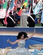 Siêu sao Katy Perry khiến cả thế giới phải đợi chờ, hoá thành "cái đèn chùm màu bạc" chiếm sóng World Cup 2026