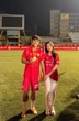 Không nhận ra hotgirl trăm triệu view khi ra sân cổ vũ tuyển thủ U23 Phạm Minh Phúc, visual đời thường sao khác trên mạng quá!