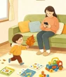 Đặt điện thoại xuống và ngồi ngang tầm với con: Muốn dạy con tốt, hãy để con thấy bạn nghiêm túc lắng nghe chúng!
