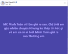 Lâm Khánh Chi gây hoang mang: "MC Minh Tuân ơi, em giờ ra sao?"