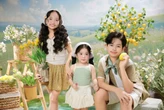 Không thể rời mắt khỏi khung hình "gấp 3 visual" của 3 hot kid nhà Khánh Thi - Phan Hiển, em út Lisa cực xinh yêu gây sốt