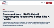 NÓNG: Một cây vợt Việt Nam bị Liên đoàn Pickleball Hoa Kỳ hủy chứng nhận