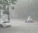 Nhiều tuyến đường ở thành phố Bắc Giang ngập sâu trong nước
