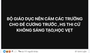 Gửi đề xuất thi cử đến Bộ Giáo dục, phụ huynh TP.HCM khiến hội cha mẹ "rụng rời": Anh có can đảm thử trước không?