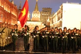 Quân nhân Việt Nam tham gia duyệt binh trên Quảng trường Đỏ