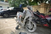 Vụ Mercedes húc đổ trụ bơm xăng ở Hà Nội: Nhân viên kể phút hoảng loạn thấy lửa bén vào gấu quần