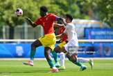 HLV Shin Tae-yong nhận thẻ đỏ, U23 Indonesia tạo ra hình ảnh gây tranh cãi ở trận tranh vé Olympic